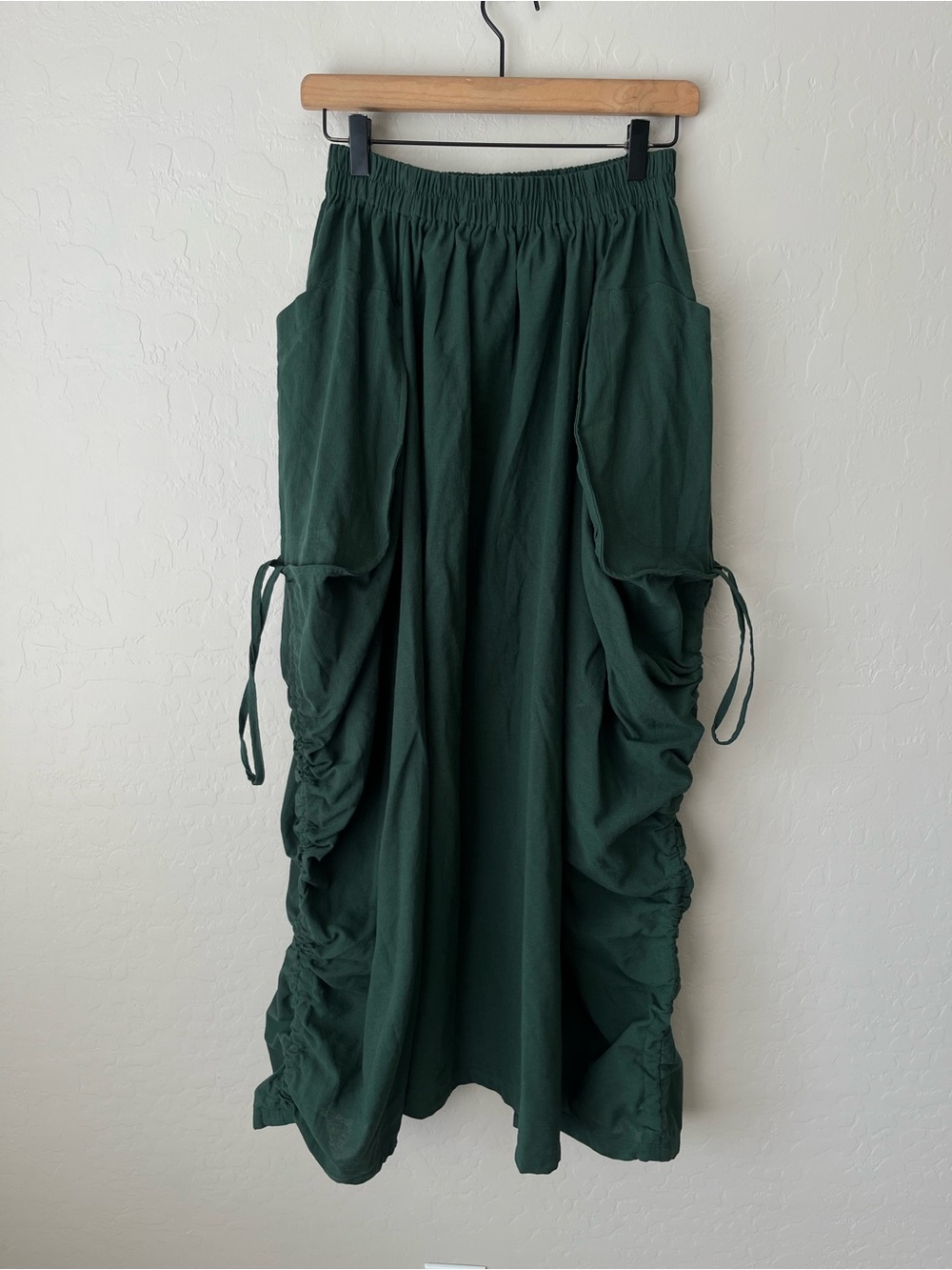 Thaluta Maxi Skirt Alaina Hunter Green NEW one size boho organic cotton - Picture 10 of 15